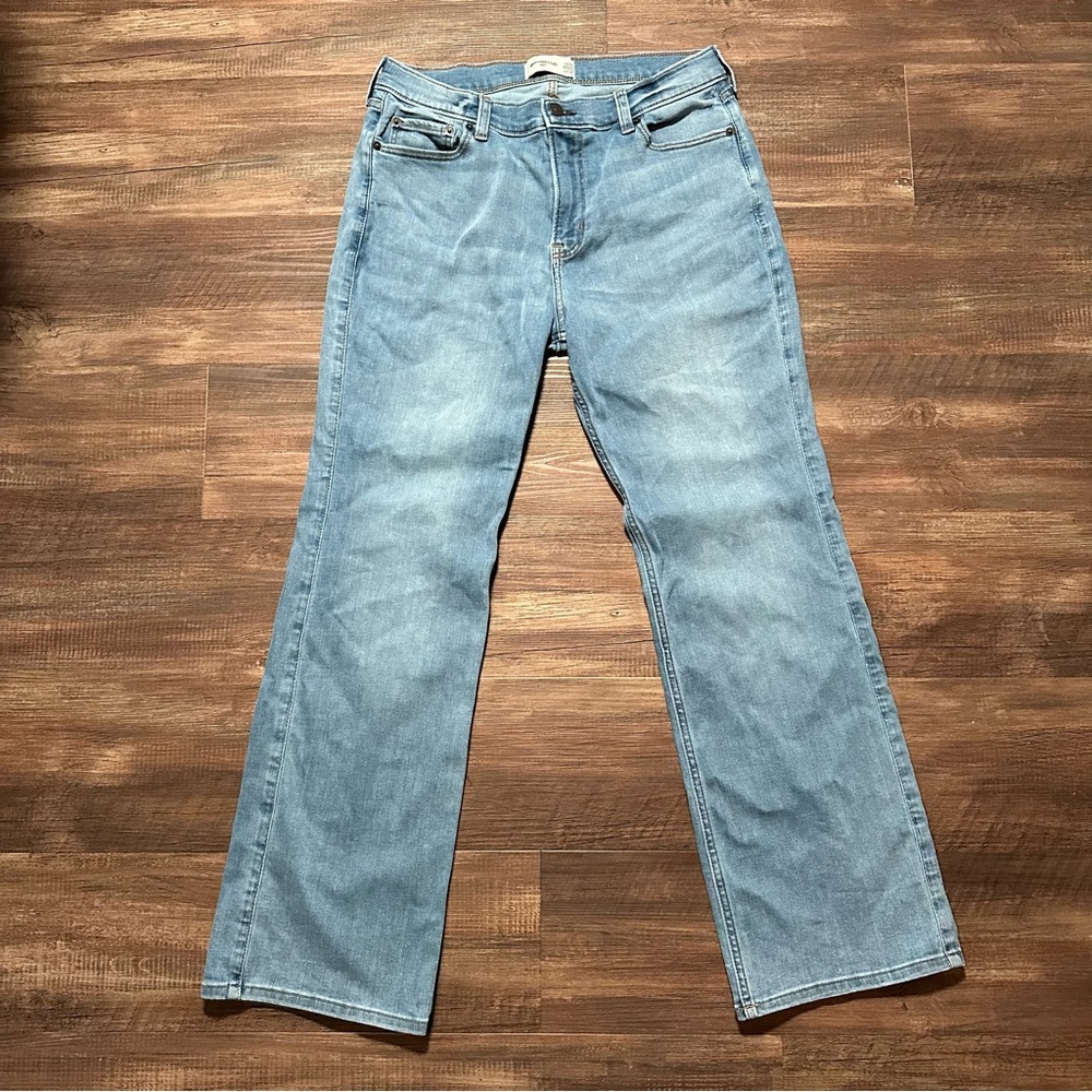 Abercrombie Kids Bootcut Light Blue Denim Jeans Size 17/18 Regular Boys Like New